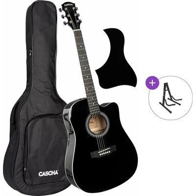 Cascha CGA100BK Basic SET Black Акустична китара