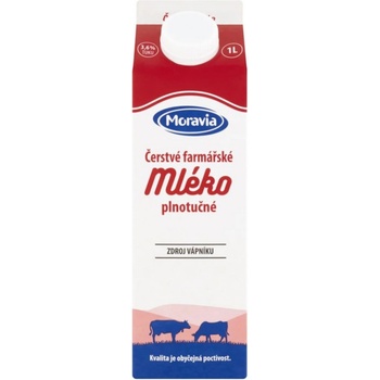 Moravia Farmářské mléko 3,6% 1 l
