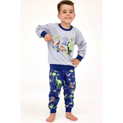Chlapčenské pyžamo Boy DR 593/163 Dinosaurus modrá
