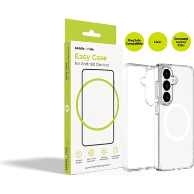 Mobile Origin Хибриден кейс с най-висока степен на защита с MagSafe за Samsung Galaxy S26 Plus - Mobile Origin Easy Hybrid MagSafe Case (прозрачен) (MO-HYCL-GS26Plus)