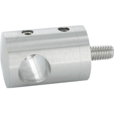 Feldmann Nerezový držiak prútovej výplne zábradlia - prútov pr.12 mm 50406-240AR koncový pravý, na hranol, brus