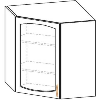 Image 1 of Горен ъглов шкаф с витрина Paula Кут Верх 60