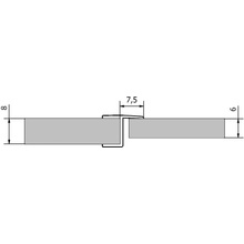 Polysan VITRA LINE těsnění mezi skla praporek 2000mm, na sklo 8mm, 309B5-08