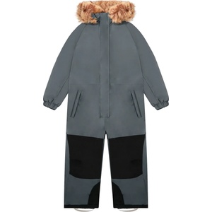 Color Kids Детска грейка Color Kids Kid's Coverall with Contrast & Fur Overall - Turbulence - размер 164 (EU) (702-6053-0721)