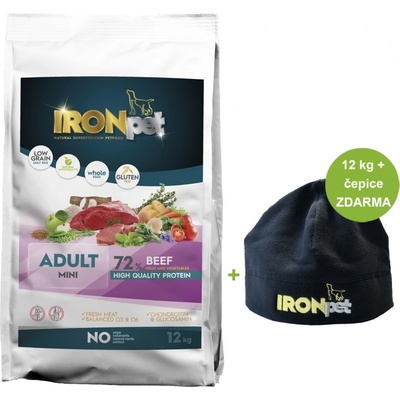 IRONpet Dog Mini Adult Beef Hovězí 12 kg