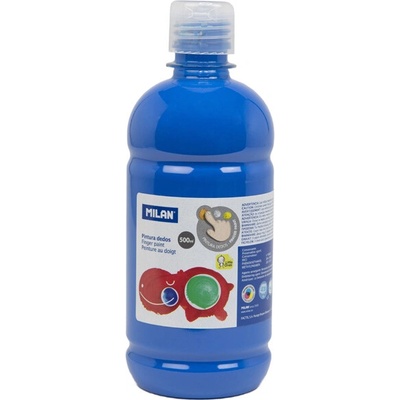 Farba prstová MILAN 500 ml modrá