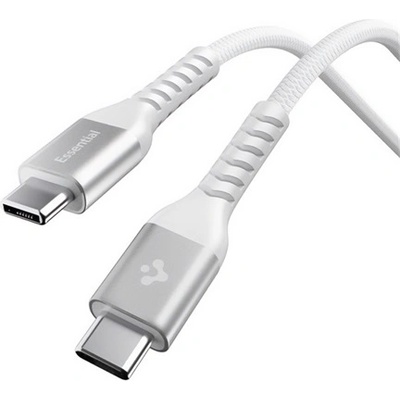Spigen ESSENTIAL EB10010CCA кабел за данни Type-C - Type-C, 100 см, БЯЛ (ACA11102)