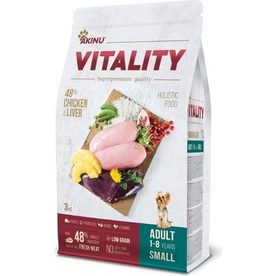 Akinu Vitality dog Adult small Chicken & liver 3 kg