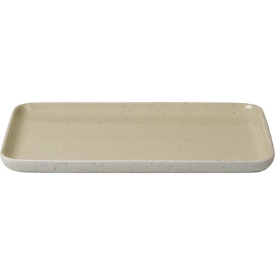 blomus Правоъгълна чиния SABLO, L размер - цвят екрю-бежово (Savannah)BLOMUS Комплект от 2 бр чаши SABLO, 150 мл - цвят екрю-бежово (Savannah) (BLOMUS 64338)