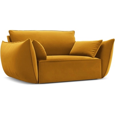 Mazzini Sofas Кадифено кресло в цвят горчица Vanda - Mazzini Sofas (MAZ_ARM_51_F1_VANDA4)