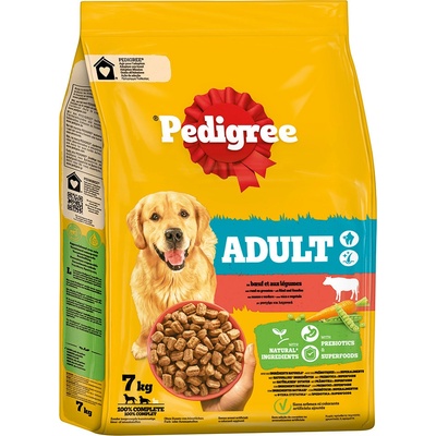 Pedigree Adult s hovädzím a zeleninou 2 x 7 kg