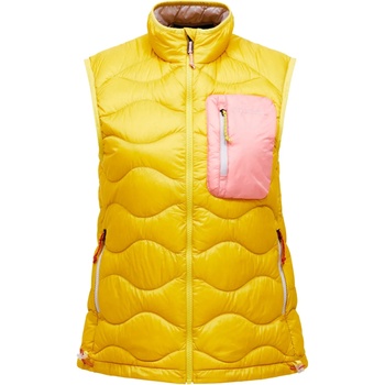 Peak Performance Дамски пухен елек Peak Performance Women's Helium Utility Down Vest Down vest - Canary Lime (132-1320-0315)