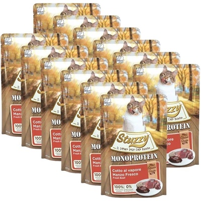 Stuzzy Cat Monoprotein hovězí 12 x 85 g