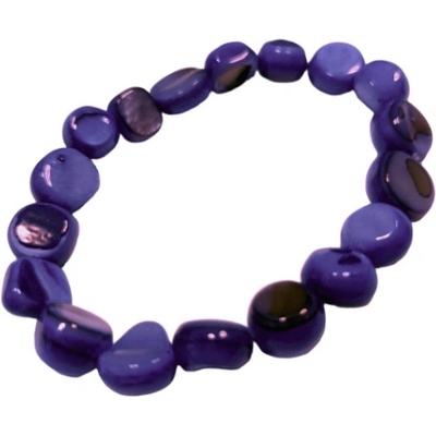 EX Herbis AHDL dětský náramek z mušlí modrý EXDMUS1