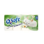 Q Soft Тоалетна хартия Q Soft (8 бр. /ролка) 3-слойна лайка