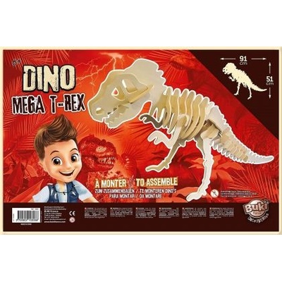 Buki France - Дървен 3D пъзел - Гигантски тиранозавър (BKD6M)