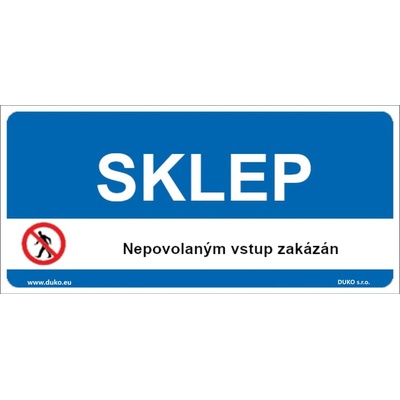 DUKO SKLEP Formát: 300 x 150 mm, Materiál: plast 1 mm, samolepící vinylová fólie