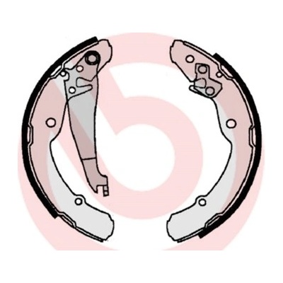 BREMBO Sada brzdových čeľustí S85516