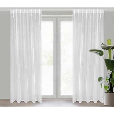 Takoy Záclona TONIA z hladké lesklé mikrosíťky na flex pásce 140 x 300 cm-HF-390069 | 140 x 300 cm