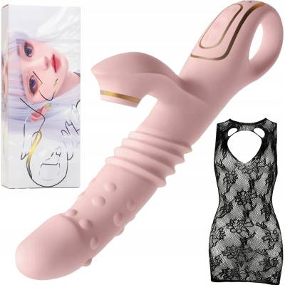 G&S Silikonový vibrátor 25 cm s funkcí nahřívání