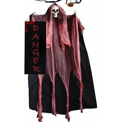 žiadna značka Závesný duch s tabuľkou Dekorácia na Halloween 150 cm