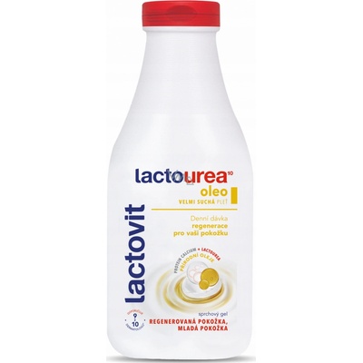 Lactovit LactoUrea Oleo sprchový gél veľmi suchá pleť 500 ml