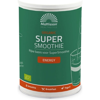 Mattisson Healthstyle Енерджи Супер смути Микс, БИО 500 g прах | Mattisson Healthstyle (MT2088)