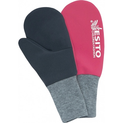 Esito Palcové rukavice softshell Duo růžová