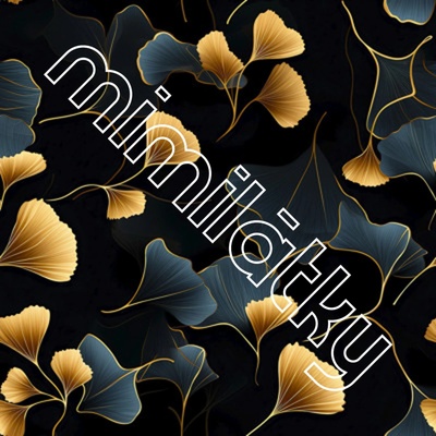 Softshell letní zlaté ginkgo lístečky by MIMI