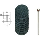 PROXXON Řezné vázané kotouče z oxidu hliníku 10ks/22mm + upínací stopka. 28808