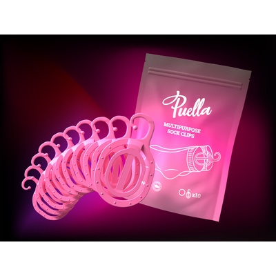 Puella Multifunkčné párovače ponožiek, ružové 10 ks