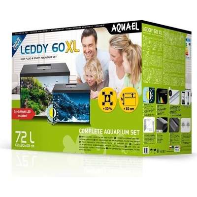 Aquael Leddy Day & Night 60 XL akvarijní set 72 l – Sleviste.cz
