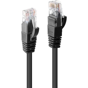 Lindy Пач кабел LINDY 48082, U/UTP, Cat. 6, 10m, черен (48082)