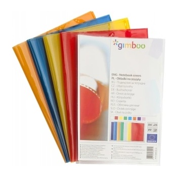 GIMBOO Подвързия за тетрадка Gimboo А4, 150 микрона, оранжев (05399-А-ОРАНЖЕВ)