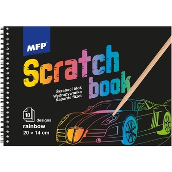 MFP 1032112 Škrabací obrázok blok 10l mix dúha