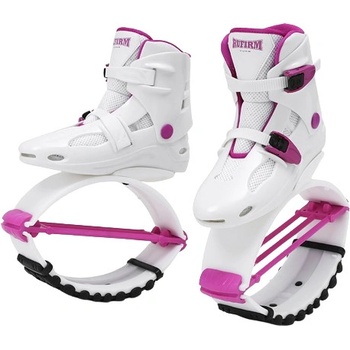 Kangoo Jumping Kangaroo Boots bílo-tm.růžové 45-75 kg