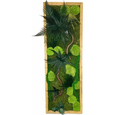 Machový obraz s rastlinami 3D Druh rámu: 40x40cm