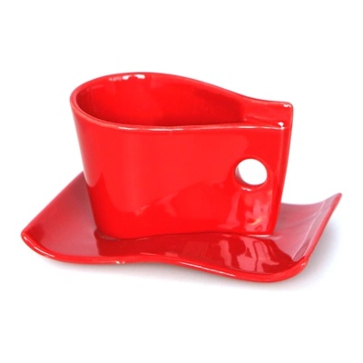 Jin bo yang DI-ЧАШКА С ЧИНИЙКА -DY1560 160ml. ЧЕРВЕНО 1 бр (012125)