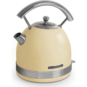 Schneider Електрическа кана Schneider - SCKE17CR, 2200 W, 1.7 l, крем (SCKE17CR) Електрически кани
