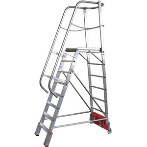 KRAUSE Сгъваема едностранна платформена стълба Krause Vario Compact, 8 стъпала, основа 820 мм (10833037) (10833037)