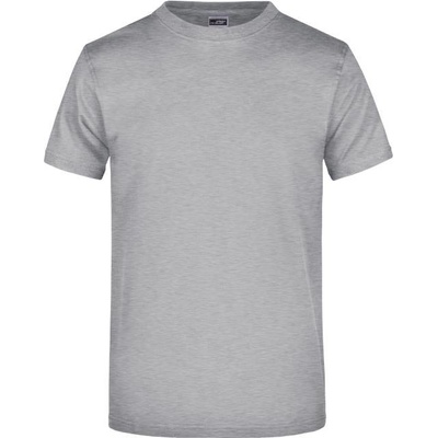 James & Nicholson JN 02 pánske tričko z ťažkej bavlny grey heather