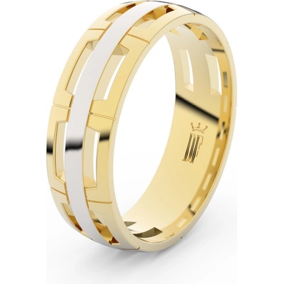 Danfil prsten DLR3049 žluté zlato bez kamene povrch RH