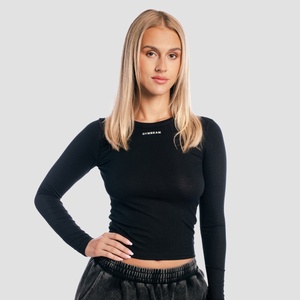 GymBeam Дамска блуза с дълъг ръкав Aura Black XL