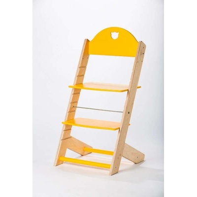 Lucas Wood Style rostoucí židle Mixle přírodní/žlutá