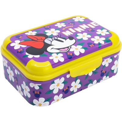 Stor Plastový desiatový box Minnie Mouse s klipovým uzáverom 81243