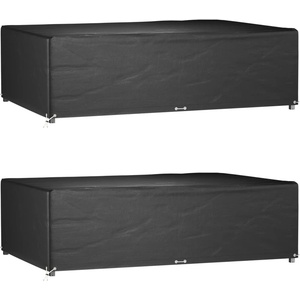 vidaXL Калъф за градинска мебел 2 бр 12 капси 227x152x65см правоъгълни (3155352)