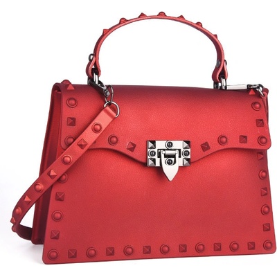 Dámská kabelka Red Metal Rivet