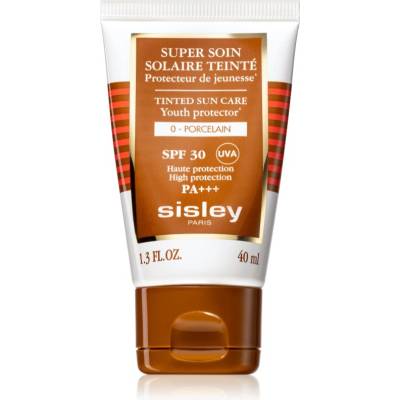 Sisley Super Soin Solaire Teinté защитен тониращ крем за лице SPF 30 цвят 0 Porcelain 40ml