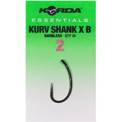 Korda Háčky Essentials Kurv X Barbless 10ks Vel. 2