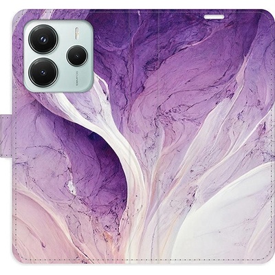 iSaprio Flip pouzdro Purple Paint pro Xiaomi Redmi Note 14 5G purpain-FLP2-RmN14-5G